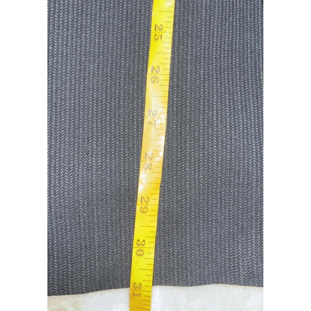 Armani Collezioni Saks Blazer Men's 40R Charcoal Herringbone Wool Italy‎ *hole